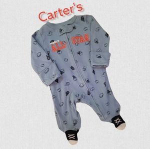 5/$25 Carter's Mommy's All-Star Sport footie Size NB